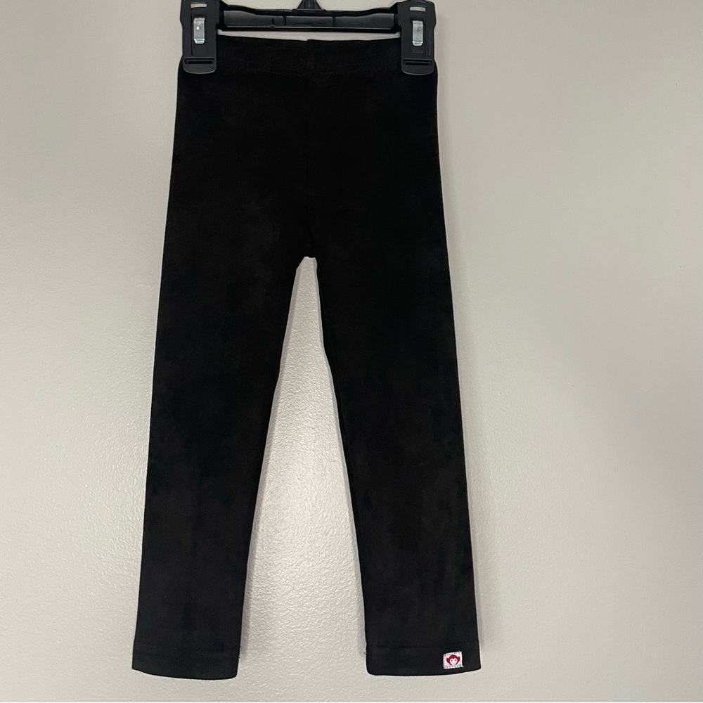 Appaman Girls Faux Suede Black Leggings